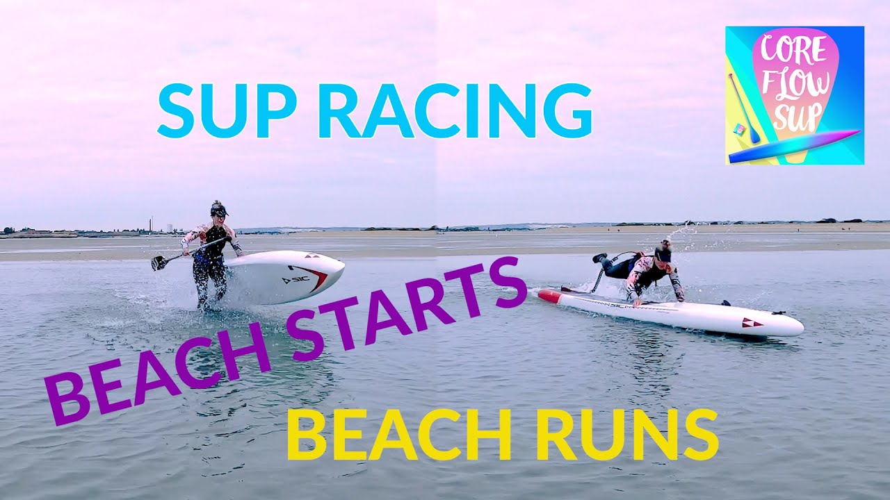 SUP Racing How To Do Beach Starts & Beach Runs in a Stand Up Paddleboarding Race