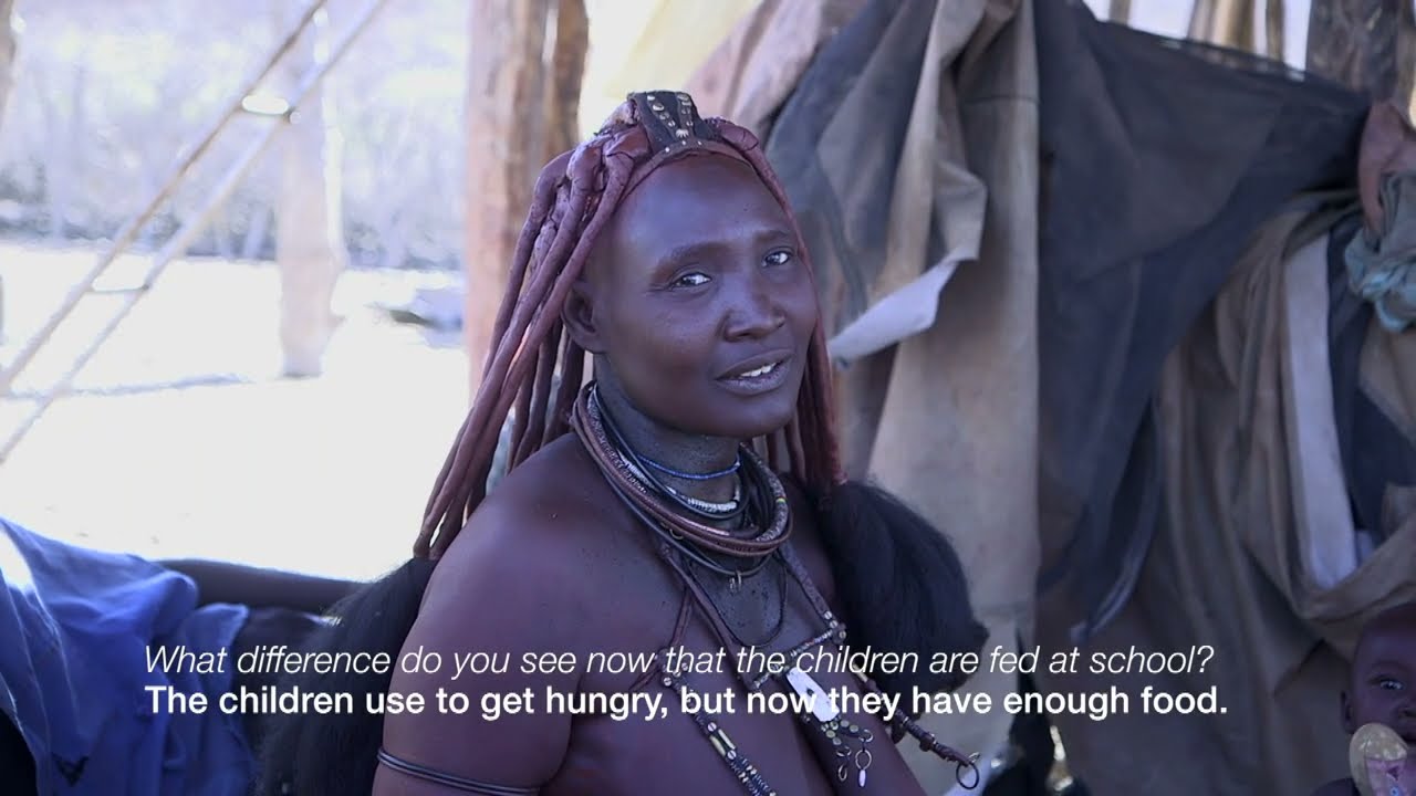 Impressive Namibia's Home Grown School Feeding Programme in Kunene region with Himba people by MoEAC