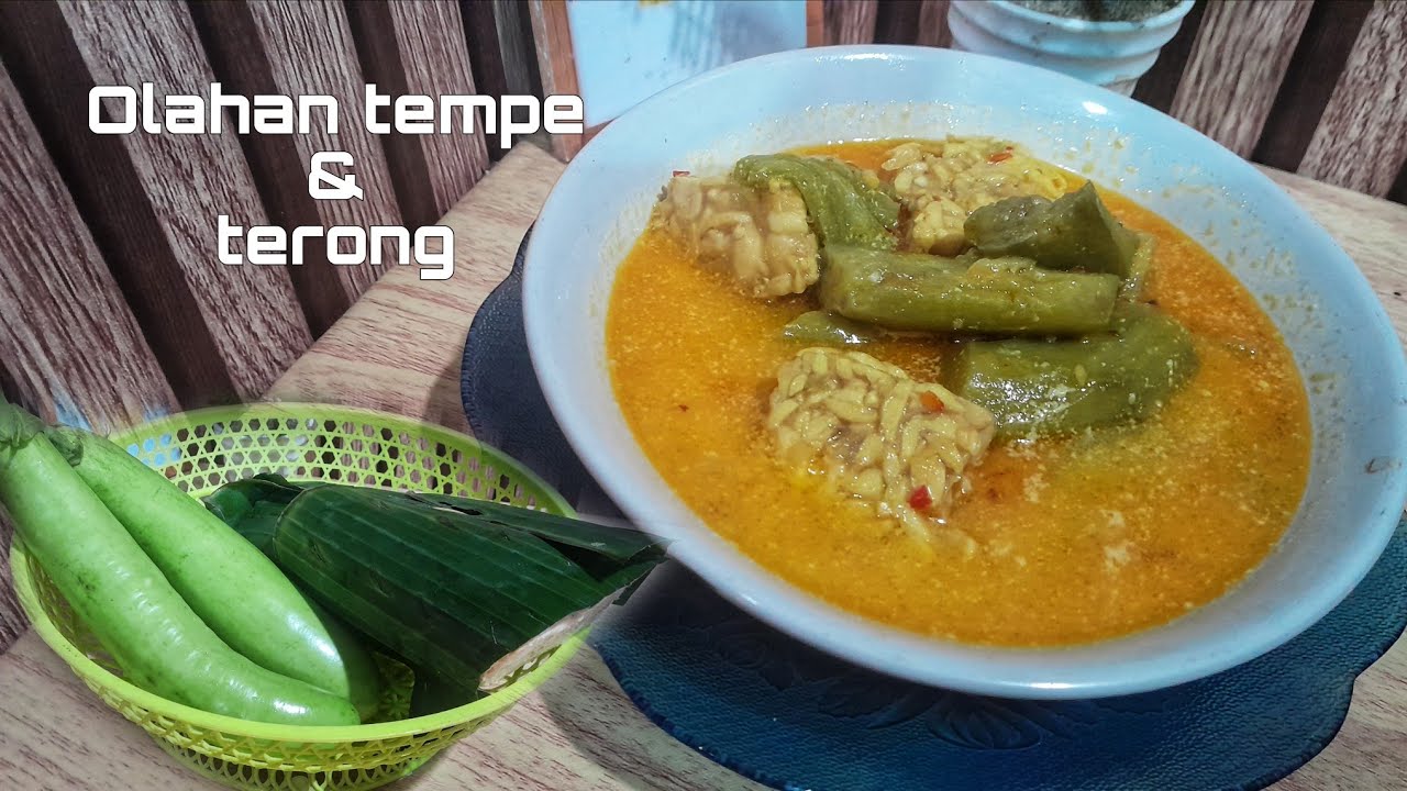 Senikmat ini...‼️ Olahan dari tempe dan terong 🍆❤️