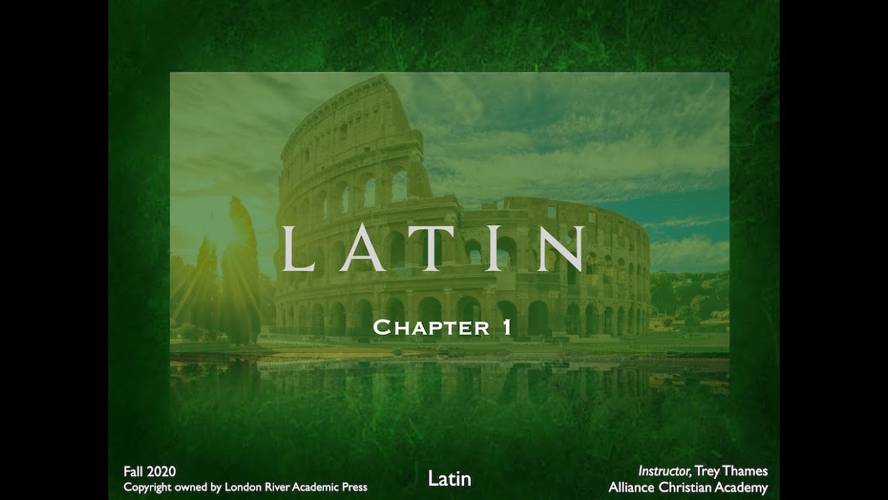 Wheelock's Latin Chapter 1 (Old version)