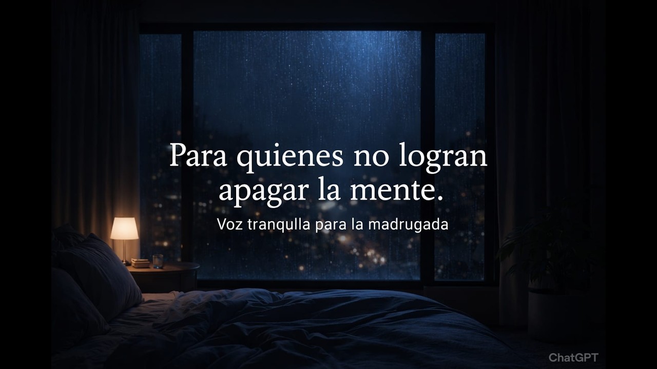 Madrugada silenciosa | Voz suave para cuando la mente no se apaga 🌙