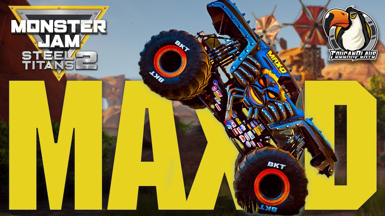 Max-D Dominates the Competition in Monster Jam Steel Titans 2: Epic Stunts and Insane Action!