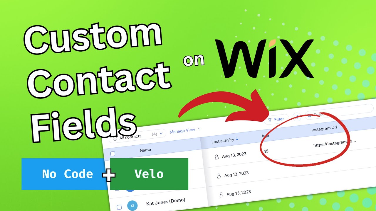 How to Add Custom Fields to Your Wix Contacts | No Code & Velo