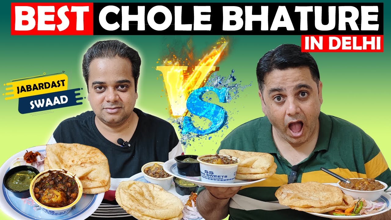 Chole Bhature Comparison ! Best Chole Bhature in Delhi ! Delhi Street Food !  Street Food India