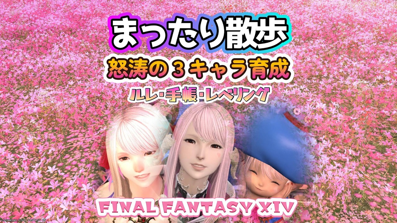 【FF14】3/8 まったり散歩 怒涛の3キャラ育成 アウラ ララフェル ミコッテ  #FF14 #FFXIV #まったり