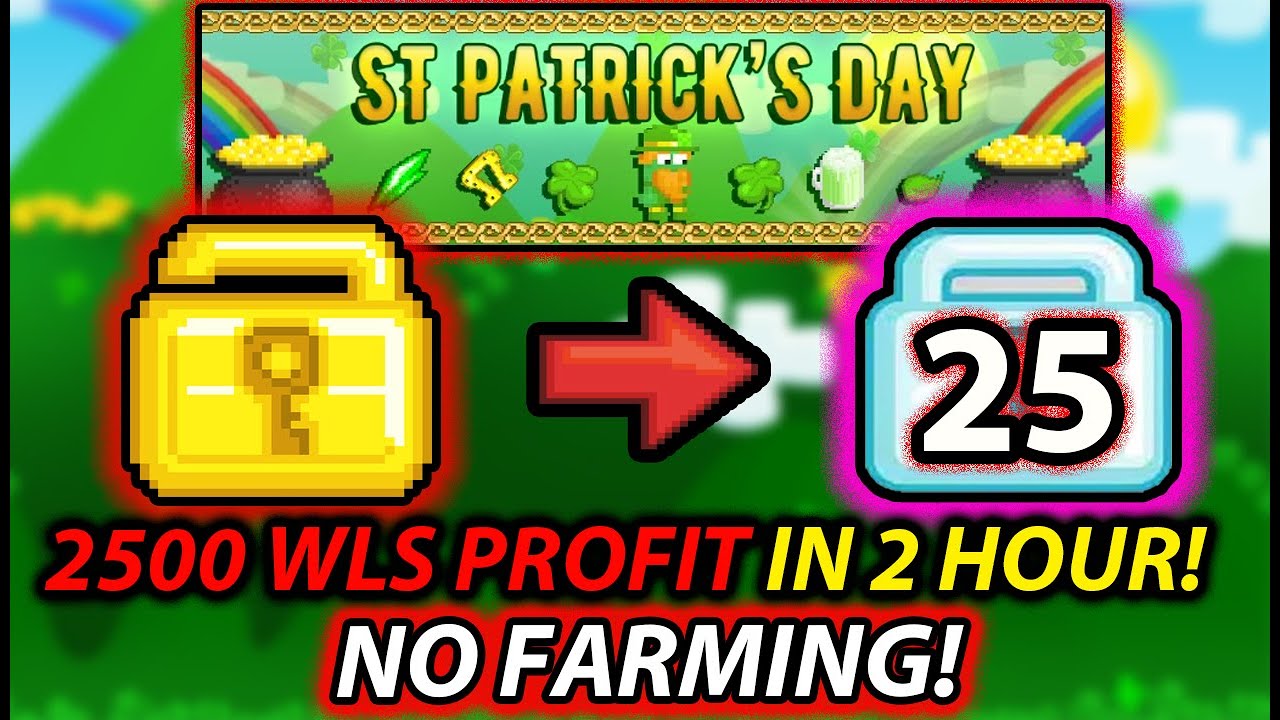 TOP 4 PROFIT METHODS in ST.PATRICK WEEK 2021GROWTOPIA