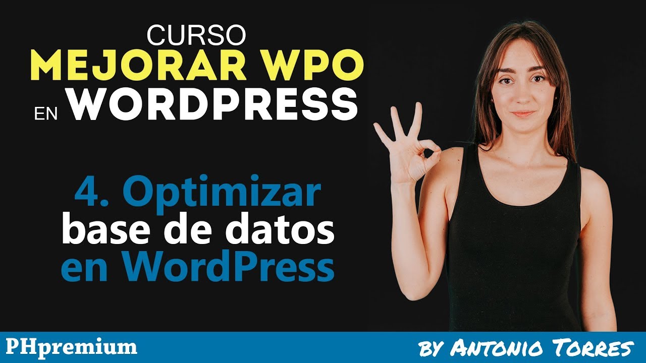 Curso WPO WordPress #4 Optimizar Base Datos