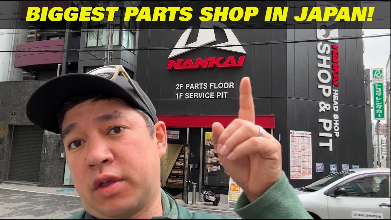 The Biggest Motorcycle Parts Shop in Osaka Japan!