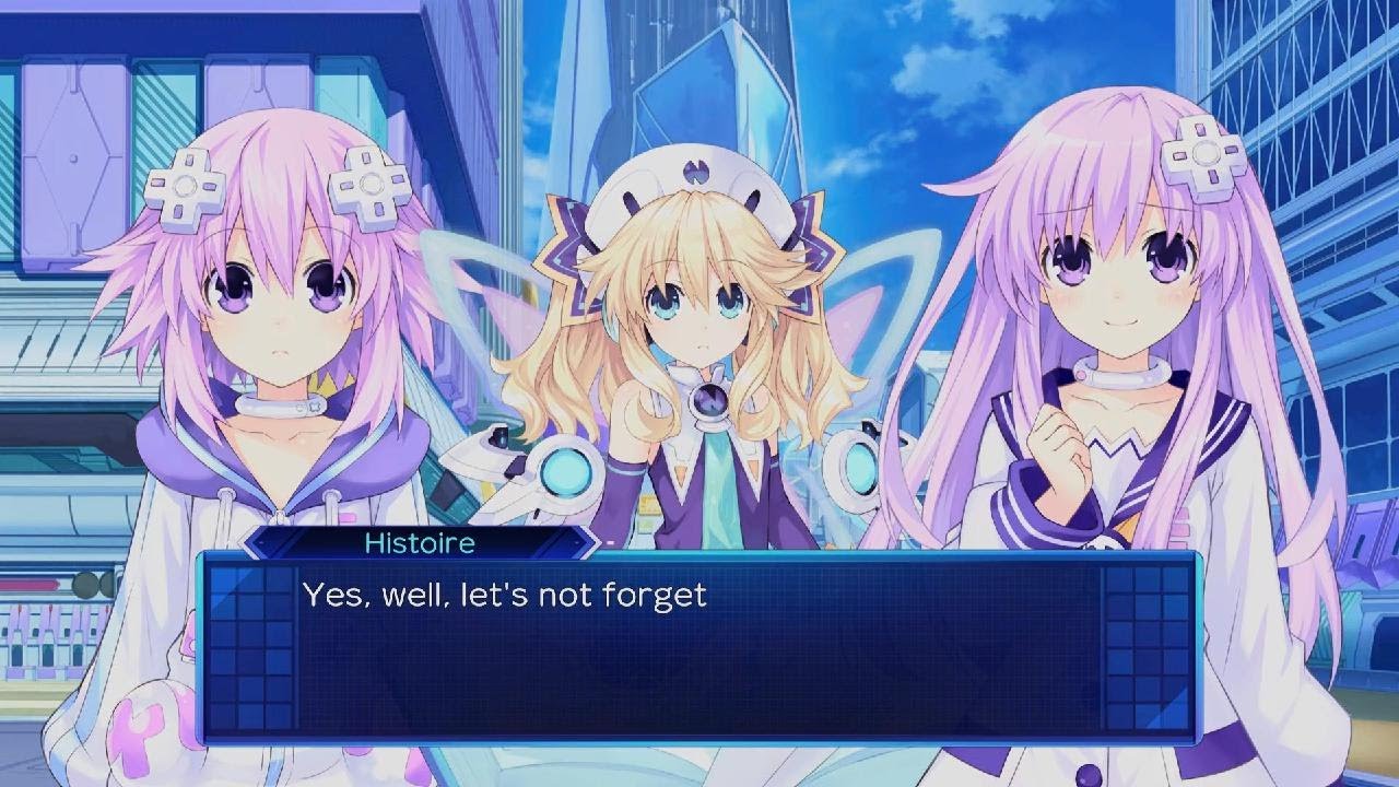 Neptunia: Sisters VS Sisters:Nepgear,neptune and histoire go on a walk
