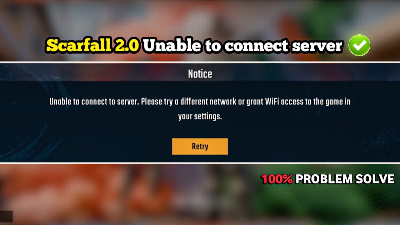 Scarfall 2.0 🤩 Unable to connect to server. Please try a different network || 100% Problem Solved 