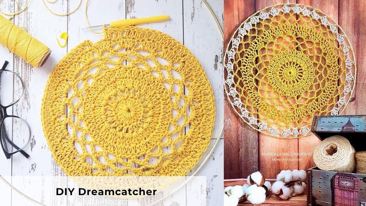 Crochet Dreamcatcher Mandala | Easy Crochet Wall Decor Tutorial