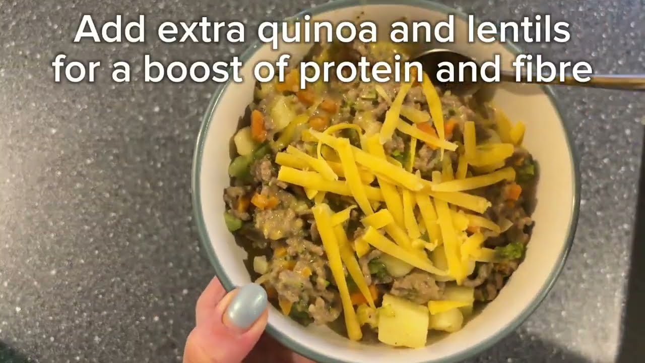 Veggie & Cheesy Beef Bowl &ndash; Toddler-Friendly & Family-Approved! #quickdinner #familyfriendlyrecipes
