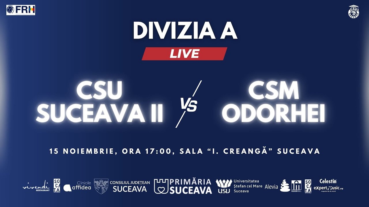 LIVE | CSU Suceava II - CSM Odorheiu Secuiesc: 37-32