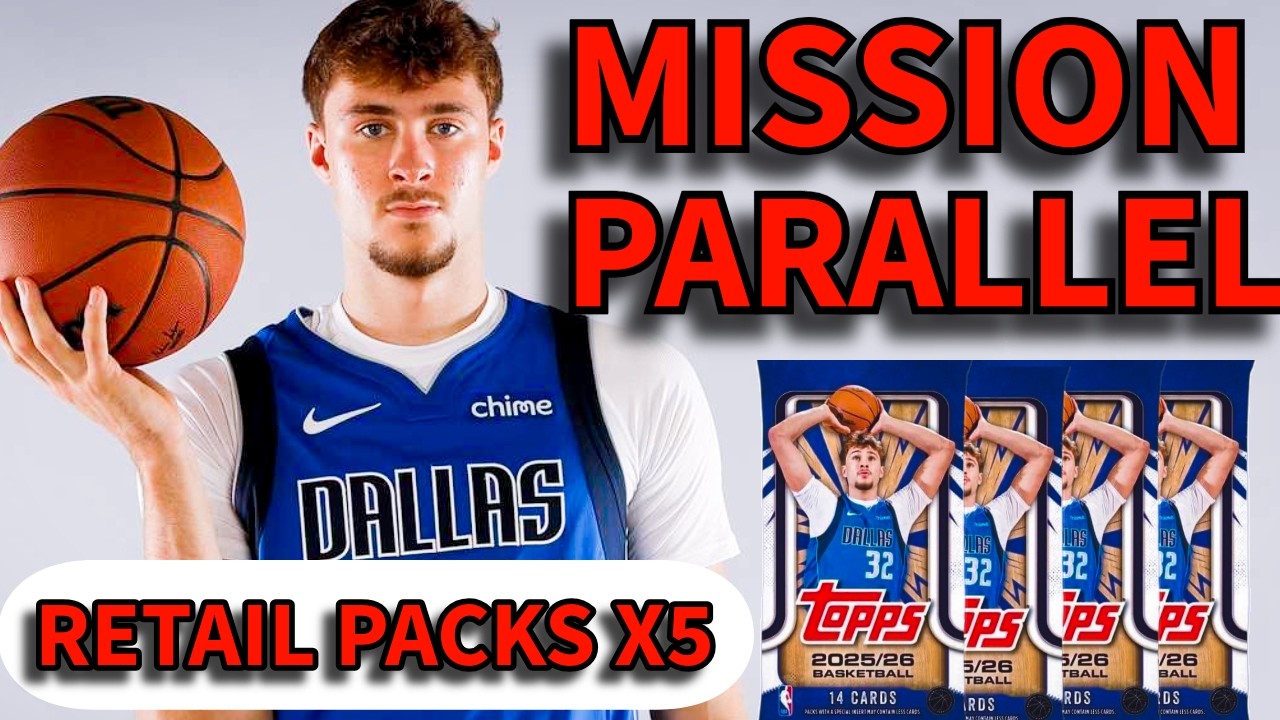 MISSION COOPER PARALLEL RETAIL PACKS X5 #cooperflagg #tradingcards #sportscards #toppsbaseballcards