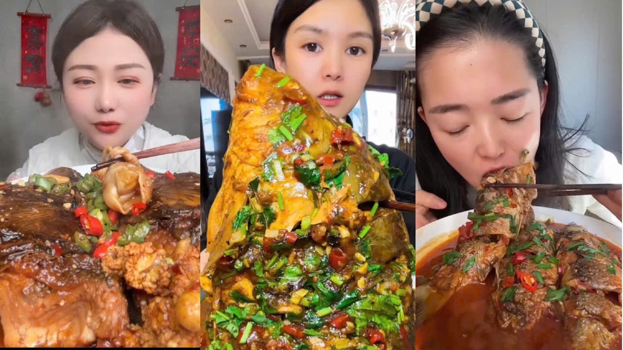 Eat Braised Fish, Challenge Eat Various Types of Braised Fish, Braised Fish Spicy #22