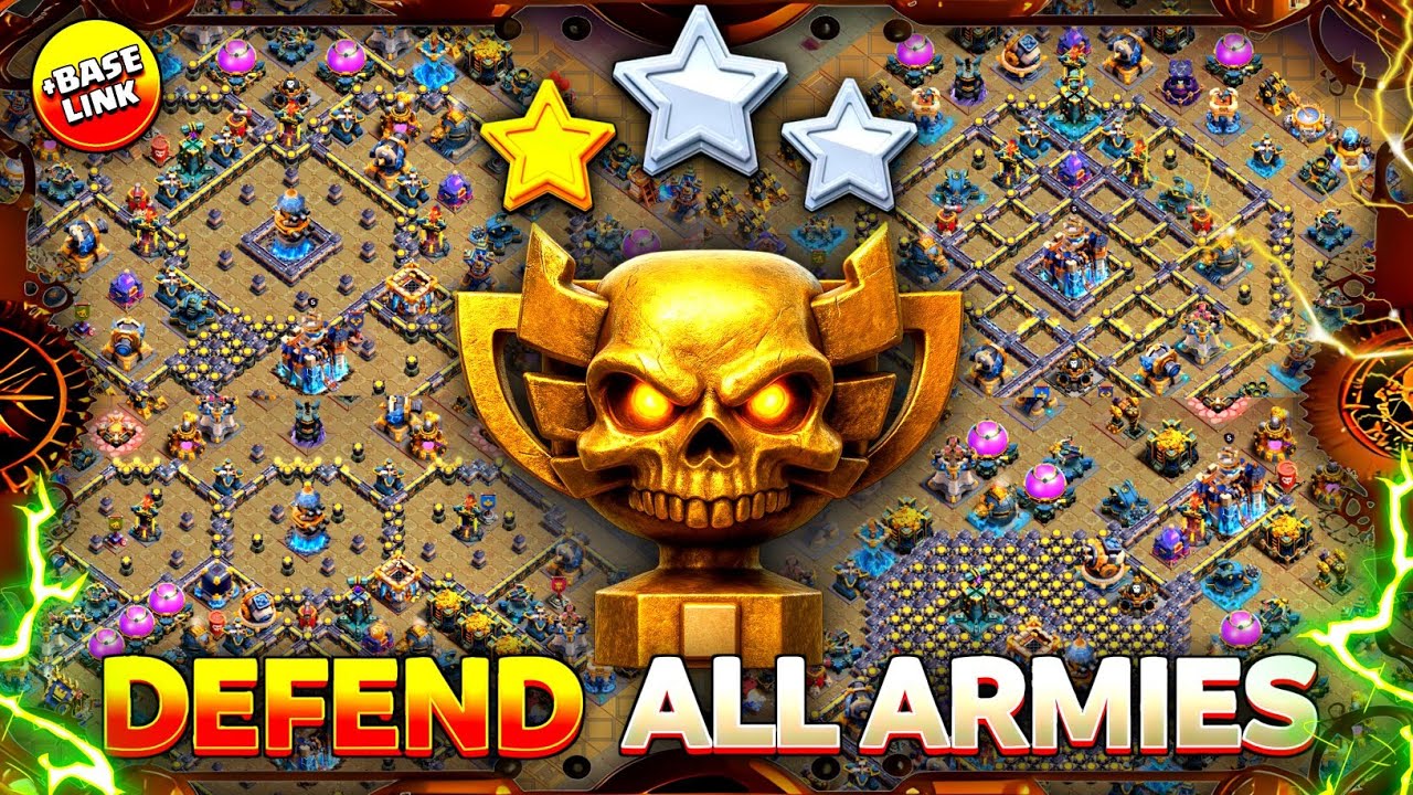 *НОВАЯ БАЗА TH18 CWL* + ССЫЛКА НА ЛЕГЕНДАРНУЮ БАЗУ | ЛУЧШАЯ БАЗА TH18 ПРОТИВ 2 ЗВЕЗД В CLASH OF C...