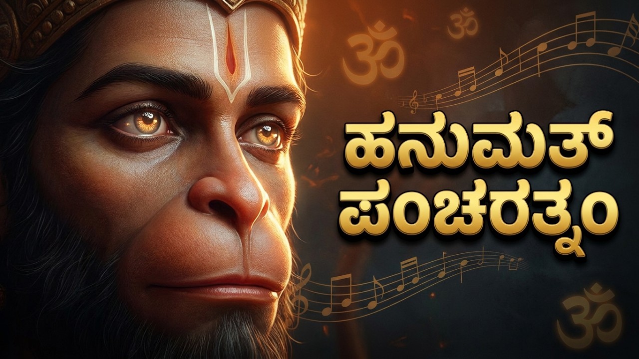 ಶ್ರೀ ಆಂಜನೇಯ ಪಂಚರತ್ನಂ | Hanumat Panchratnam | ಹನುಮತ್-ಪಂಚರತ್ನಂ |  Powerful Sanskrit Stotra Hanuman