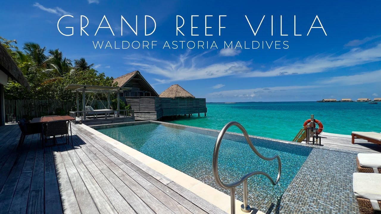 GRAND REEF VILLA | Your Own Private Retreat at Waldorf Astoria Maldives | Full 4K Tour