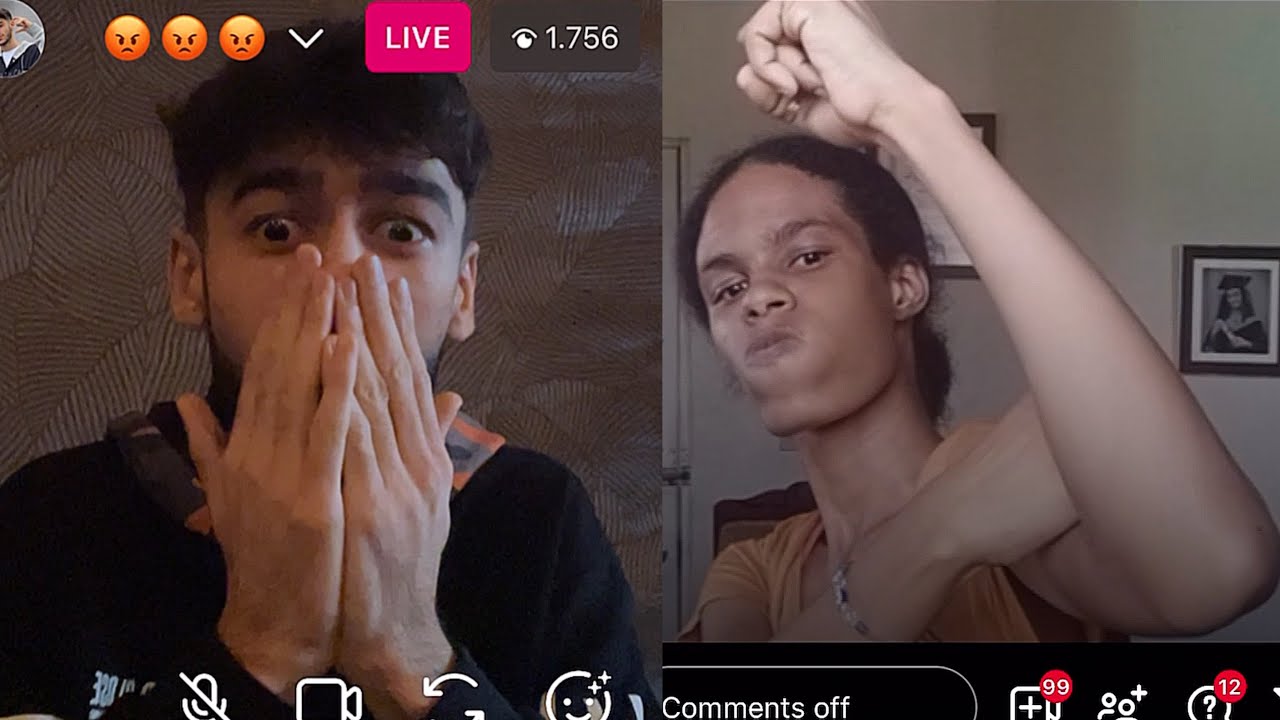 instagram live deaf Samvok and Nicole 😱😡😍