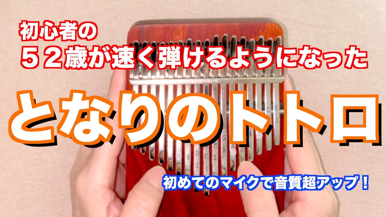 【カリンバ】となりのトトロ、一ヶ月の練習の成果です。