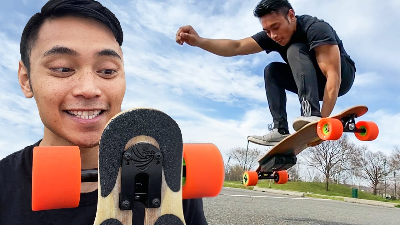 Longboard Tricks On The Loaded Icarus x Ride Unlimited Electric Skateboard Race Kit