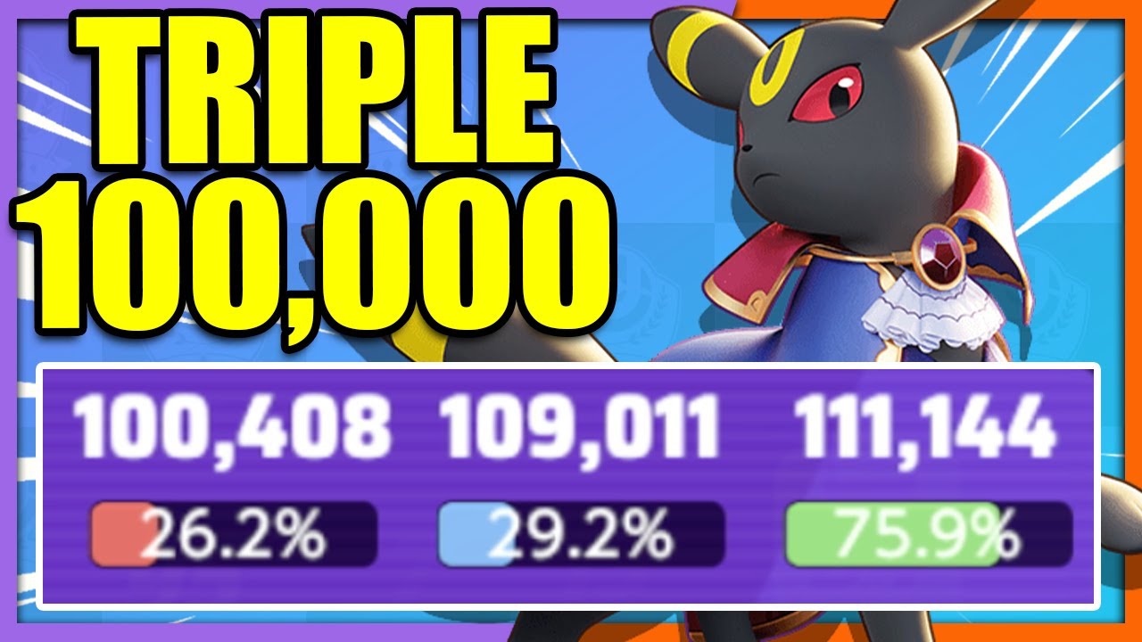 Insane TRIPLE 100,000+ with this UMBREON BUILD | Pokemon Unite