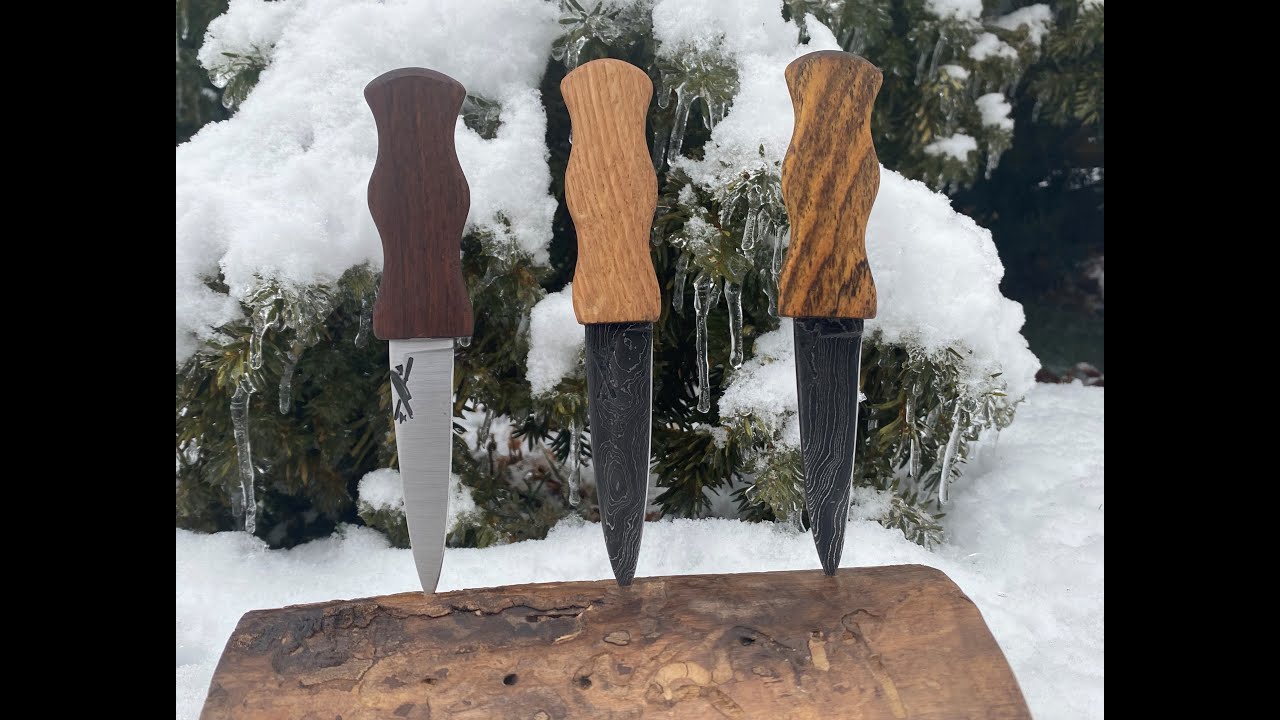 Forging a Damascus Sgian Dubh