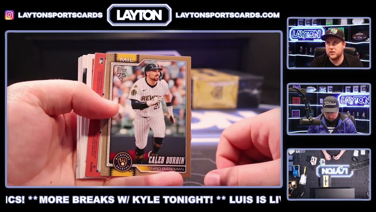ON THE FLY   2025 Topps Gilded Collection & 2026 Series 1 Jumbo 2 Box Baseball Mixer #1   DIVS