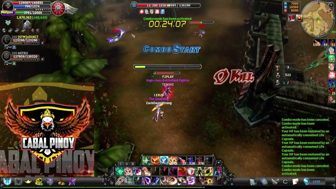 Practicing Gladiator Cabal Online