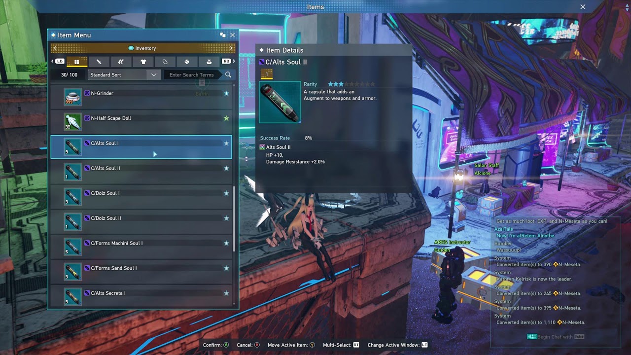 Retem Alnothe Rank3 (PSE Burst Encore+Arms refiner drop)