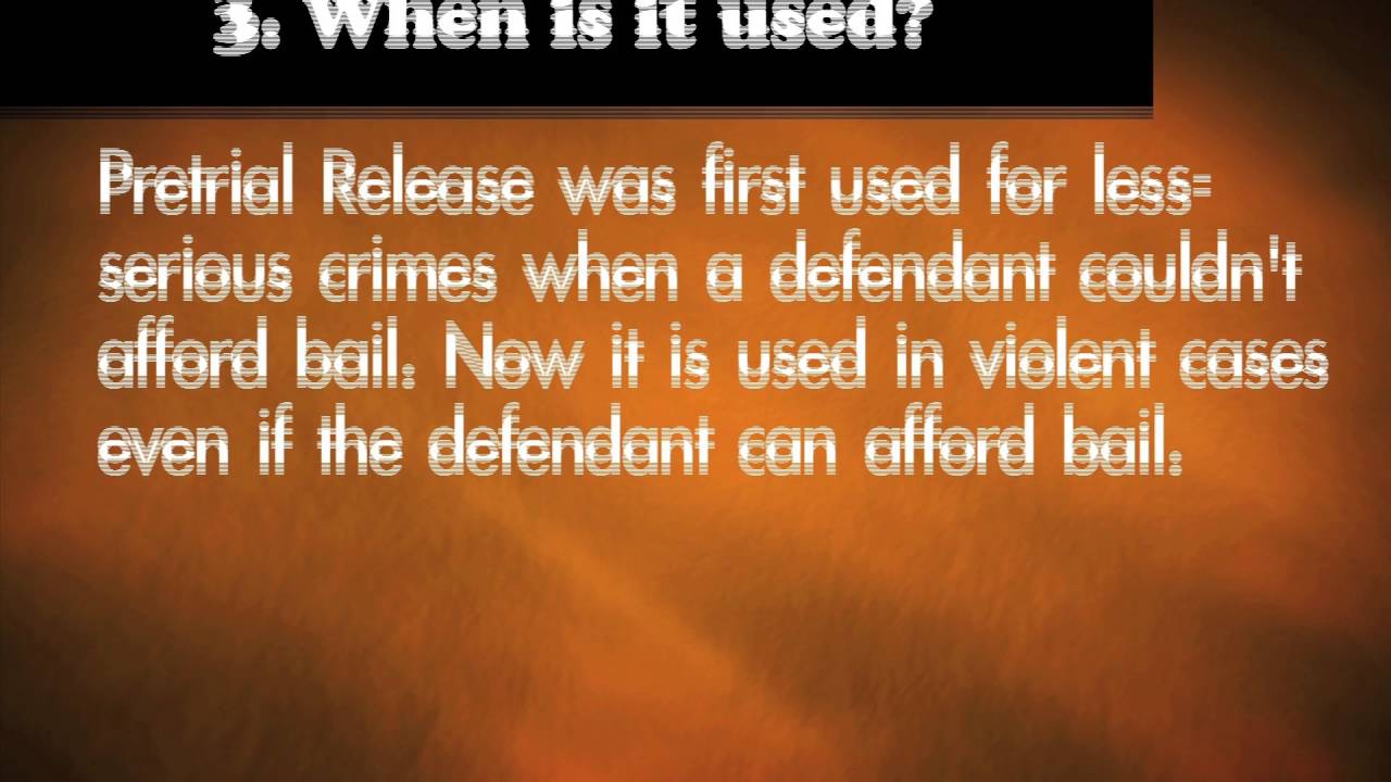 9 Truths About Pre Trial Release