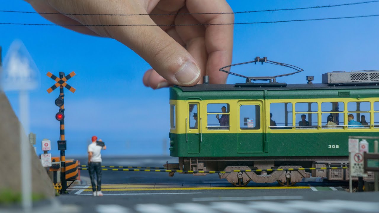 Recreating 'Slam Dunk' Kamakura Railroad Crossing in 1/64 scale Diorama