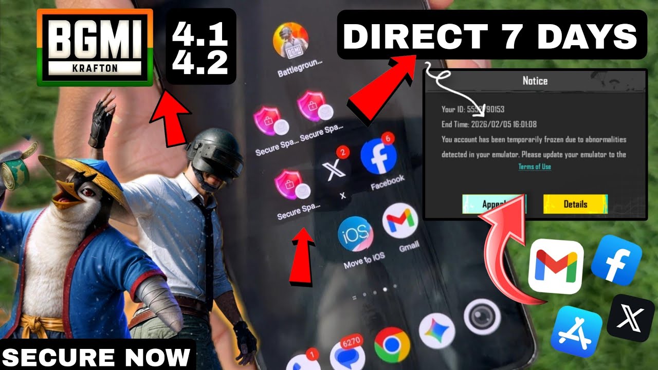 How to ban Bgmi id for 7 days Direct || bgmi 7 day ban trick || how to get 7 days ban in bgmi 4.0😍