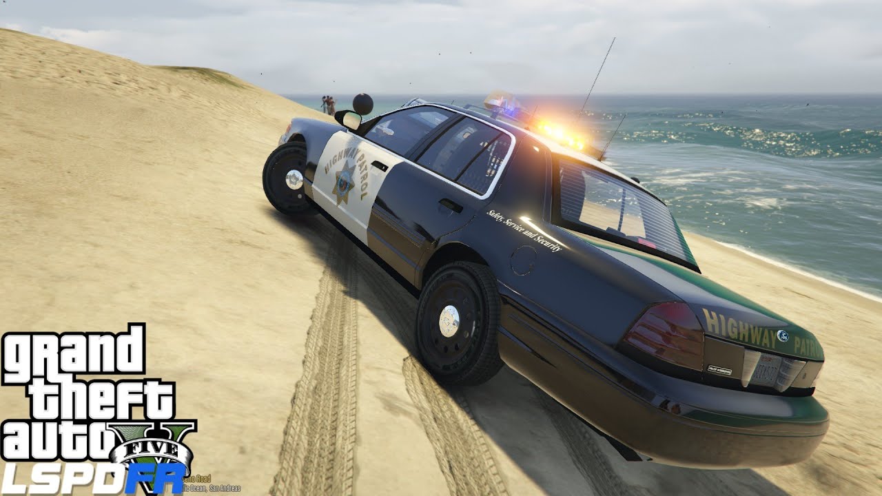 GTA 5 LSPDFR Police Mod 234 | California Highway Patrol | CHP Ford Crown Vic With Rotating Lightbar