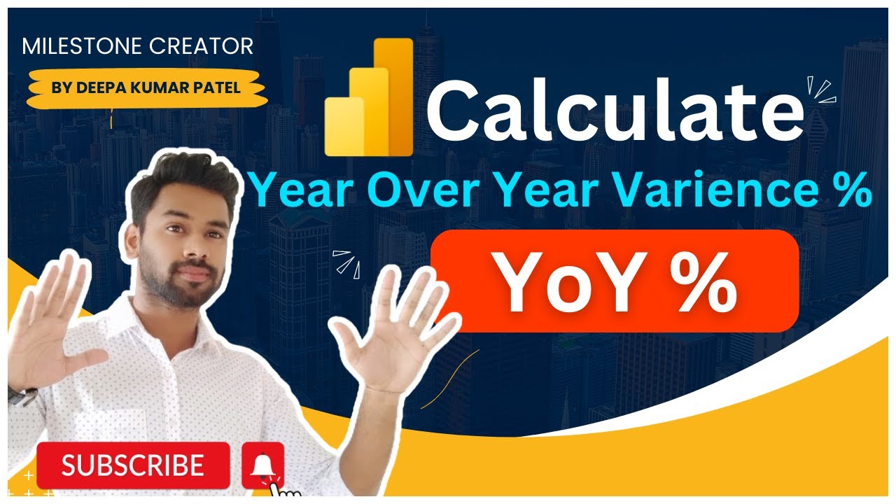 Calculate Year Over Year (YoY) Variance % 🔥| DAX | Power BI