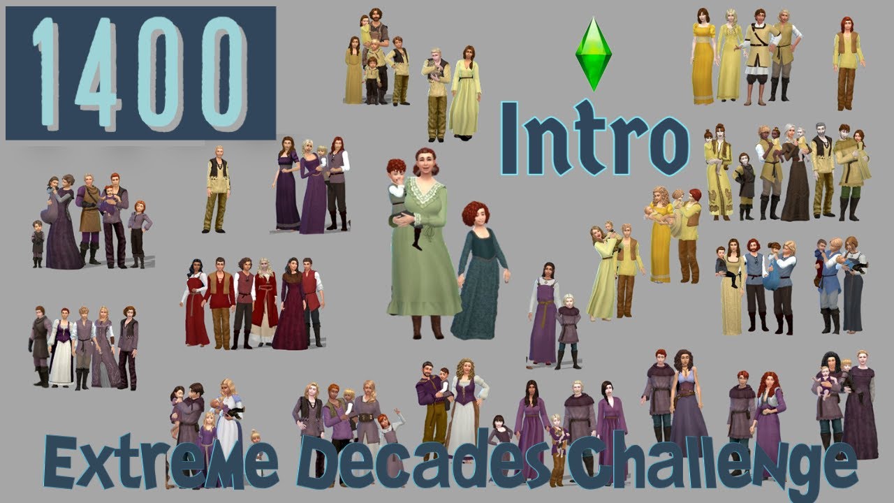 The Sims 4 | Ultimate Decades Challenge | BONUS | Intro to 1400!!!