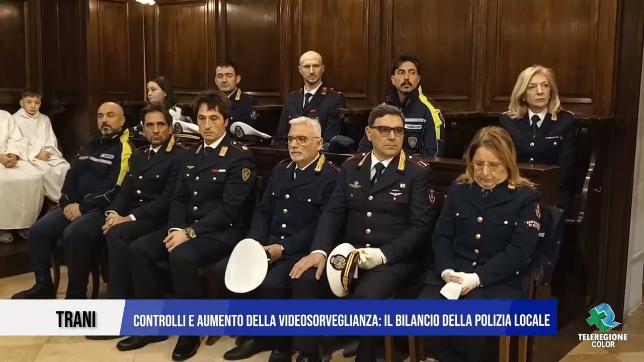 26 GENNAIO 2026 TRANI - CONTROLLI E AUMENTO DELLA VIDEOSORVEGLIANZA IL BILANCIO DELLA POLIZIA LOCALE