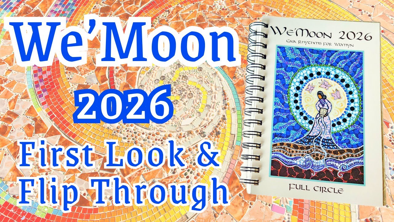 We&rsquo;Moon 2026 Datebook Flip-Through | Lunar & Goddess-Inspired Planner Review Gaia Rhythms for Womyn