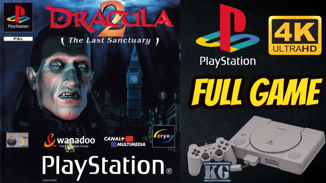 Dracula 2: The Last Sanctuary | PS1 | 4K60ᶠᵖˢ UHD🔴| Longplay Walkthrough Playthrough Full Movie Game