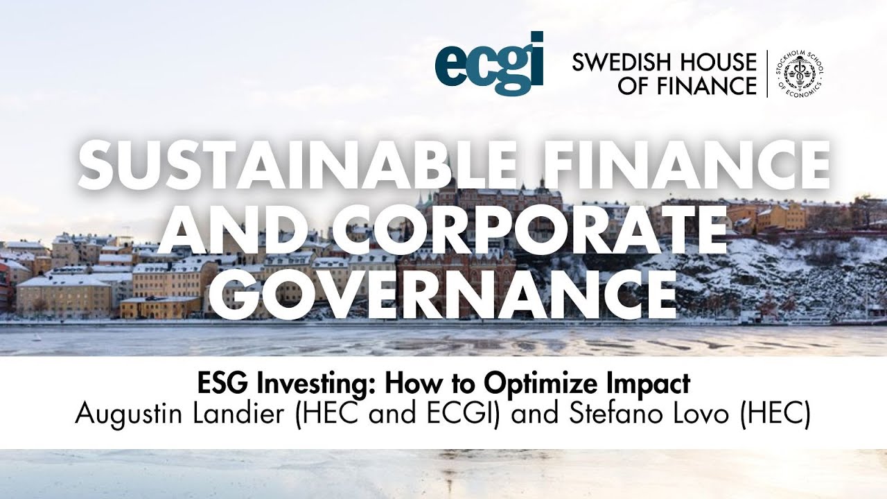 ESG Investing: How to Optimize Impact