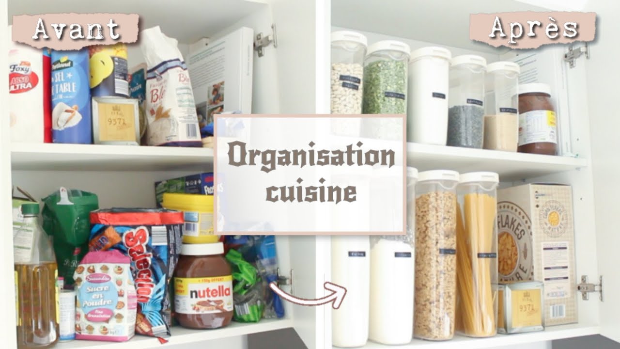 ORGANISATION CUISINE #1 : ASTUCES RANGEMENT GARDE MANGER ET AUTRE avec Lailou Family