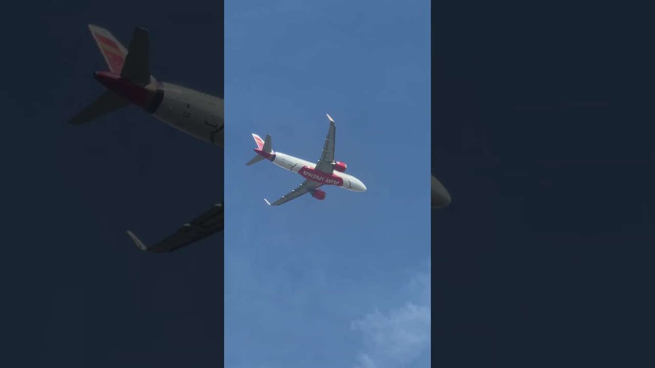 NEW ERA! Air India Airbus A320neo Livery Takeoff 🇮🇳✈️ #AirIndia #A320neo #aviation