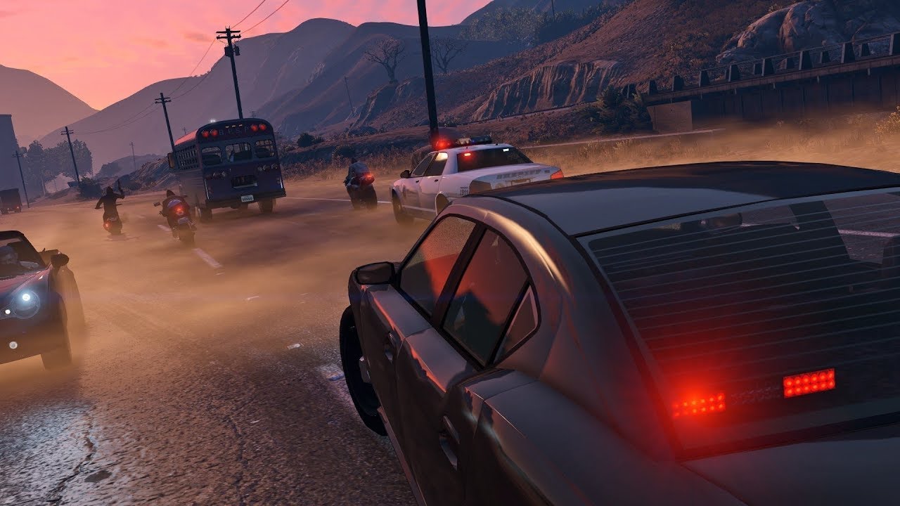 بث مباشر‎‬ في لعبة حرامى السيارات 5 | Grand Theft Auto V PC