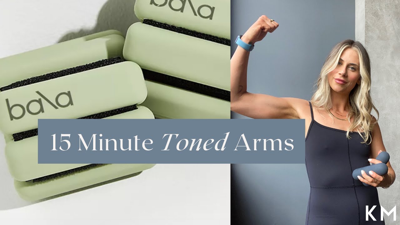 15 Minute Pilates Arm Workout | Props- 1lb Bala Bangles & 3lb Bala Bars