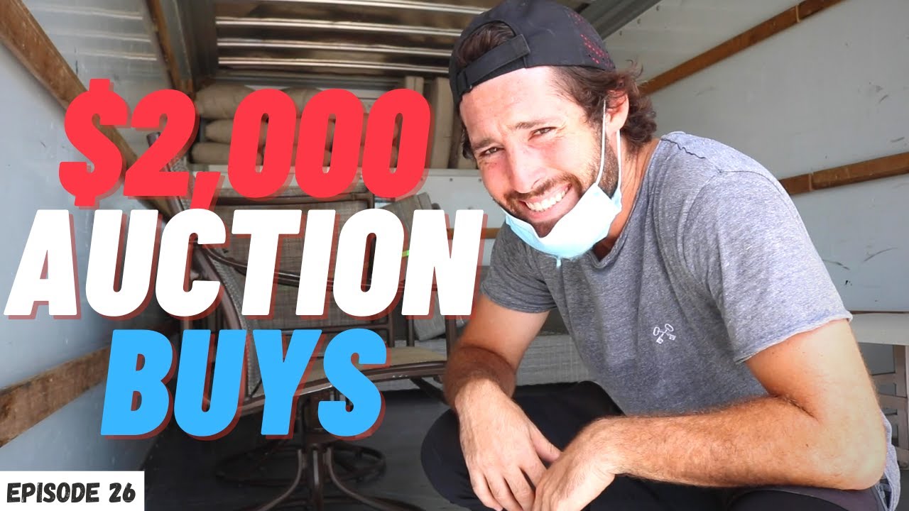 My BIGGEST auction furniture flipping haul EVER! (EP 26)