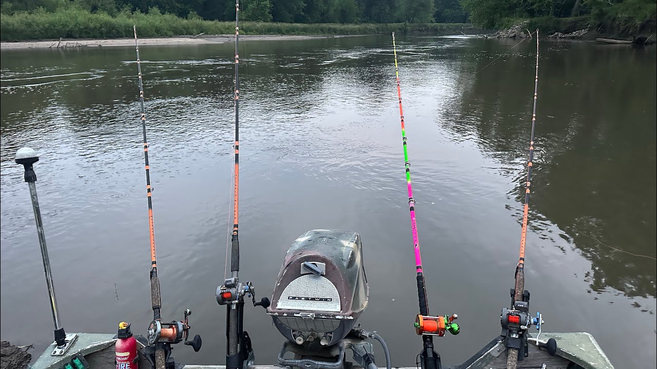 All Night Flathead Trip!! (BIG FISH+CATCH AND COOK!!!)