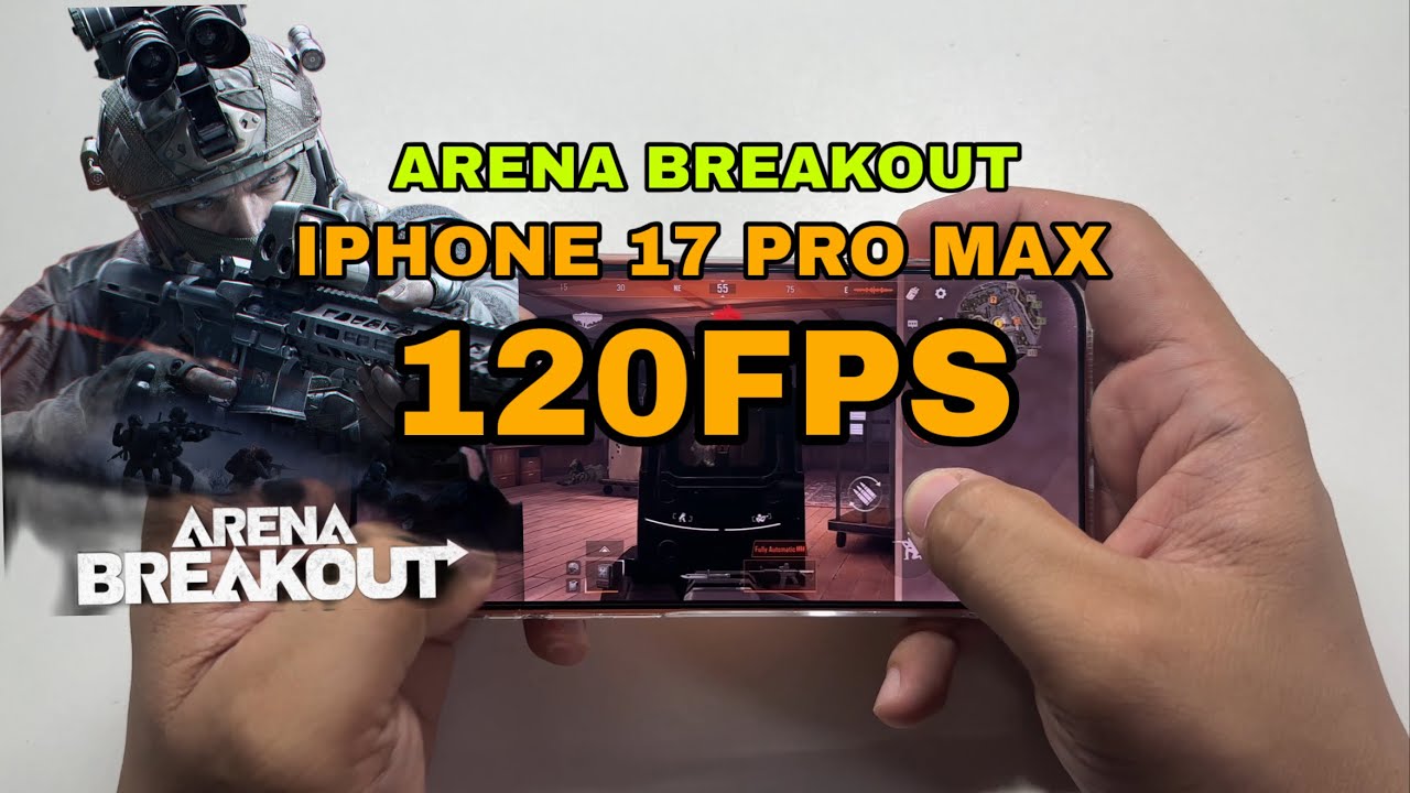 🎮 iPhone 17 Pro Max Arena Breakout 120FPS Ultra Graphics Test!