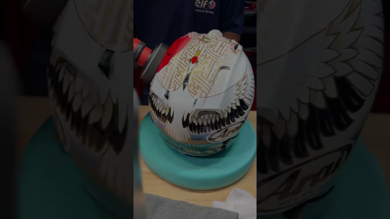 EP.1/2 ส่งงาน‼️Ceramic Coating &ldquo;Super Hydro&rdquo; Arai Rx7x Tsubasa 🇯🇵🕊️
