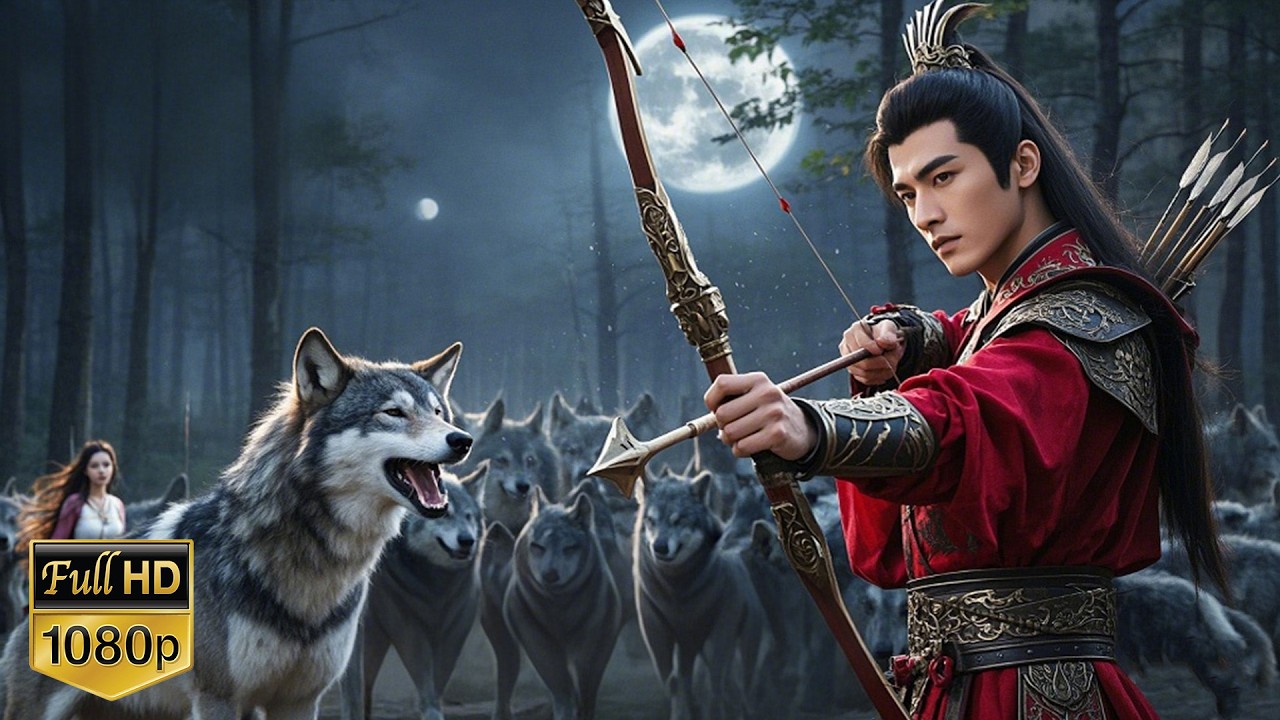 神箭手为求娶公主，竟一人对战群狼！还一箭射杀了狼王！#东宫   #陈星旭   #彭小苒   #kungfu  #逆袭 #中国电视剧 #武侠