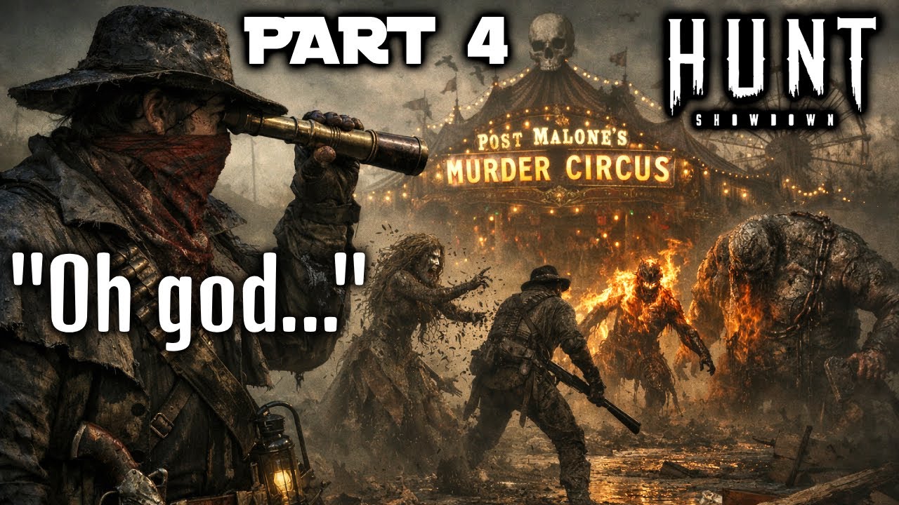 SPECTATING Hunt Players In POST MALONE'S MURDER CIRCUS PART 4! | Hunt Showdown 1896